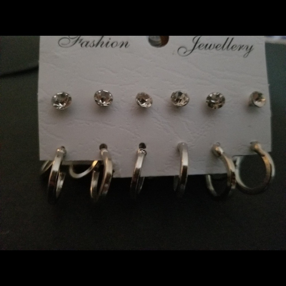 6 pairs high quality fashion earrings